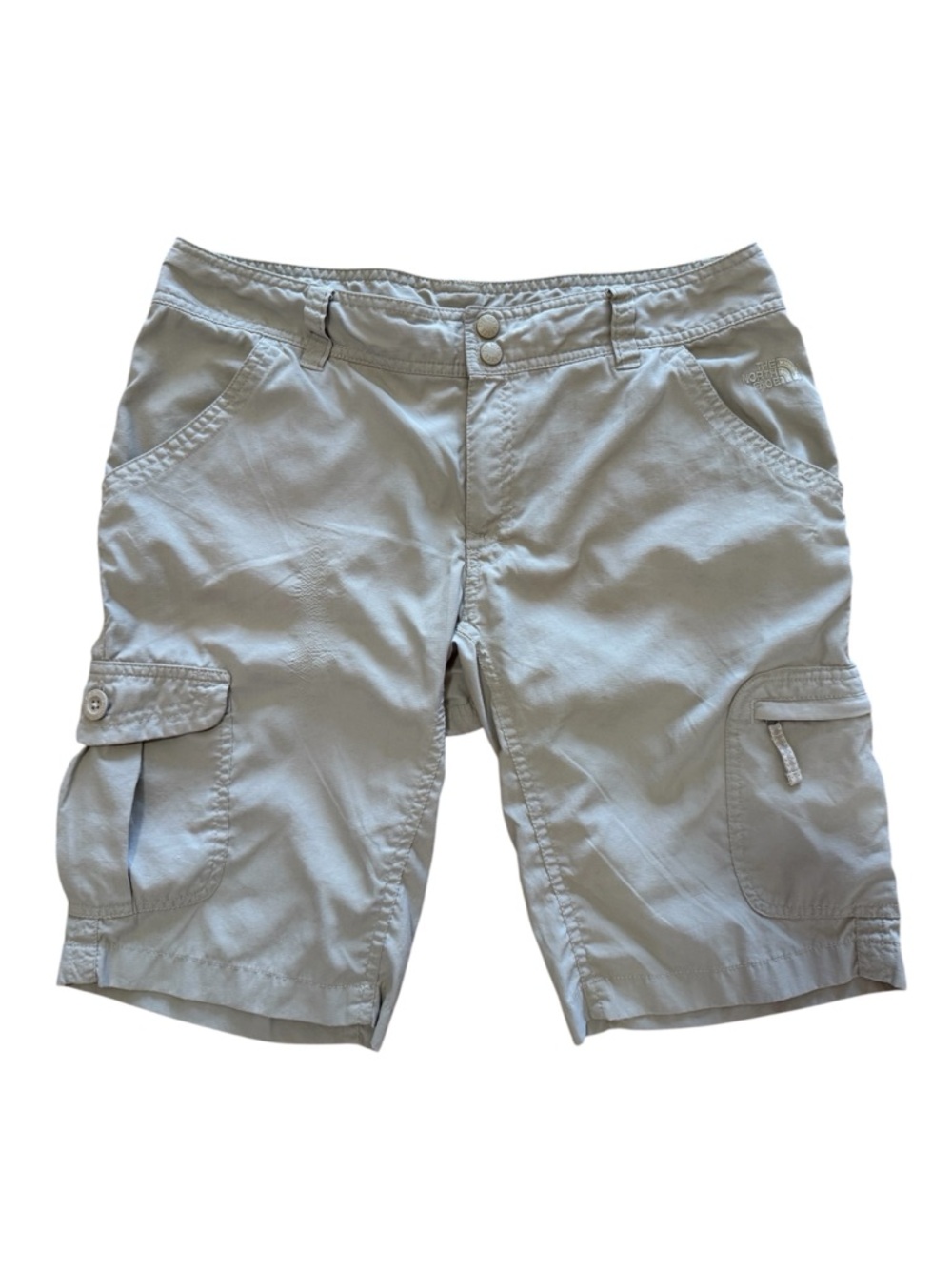 The North Face Light Tan Women’s Cargo Hiking Shorts, 6 Pockets Sz 10 Gorepore